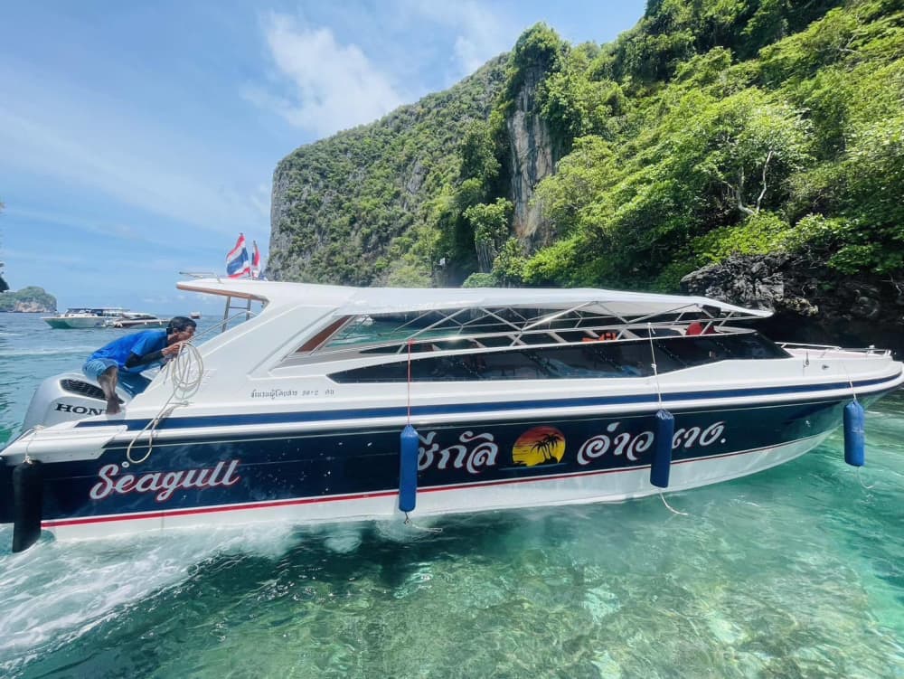 Détente à Krabi Noi : 9 heures de soleil sur un bateau à moteur