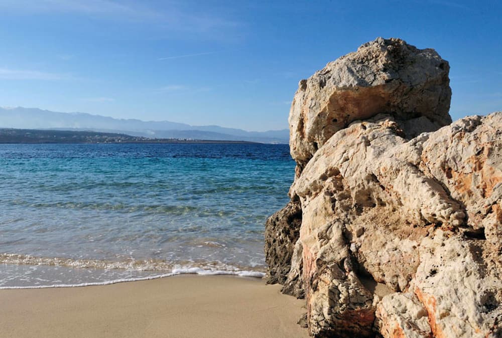 Île de Thodorou et plage de Macherida avec Babyface – Croisière à grande vitesse de 7 heures au départ de La Canée