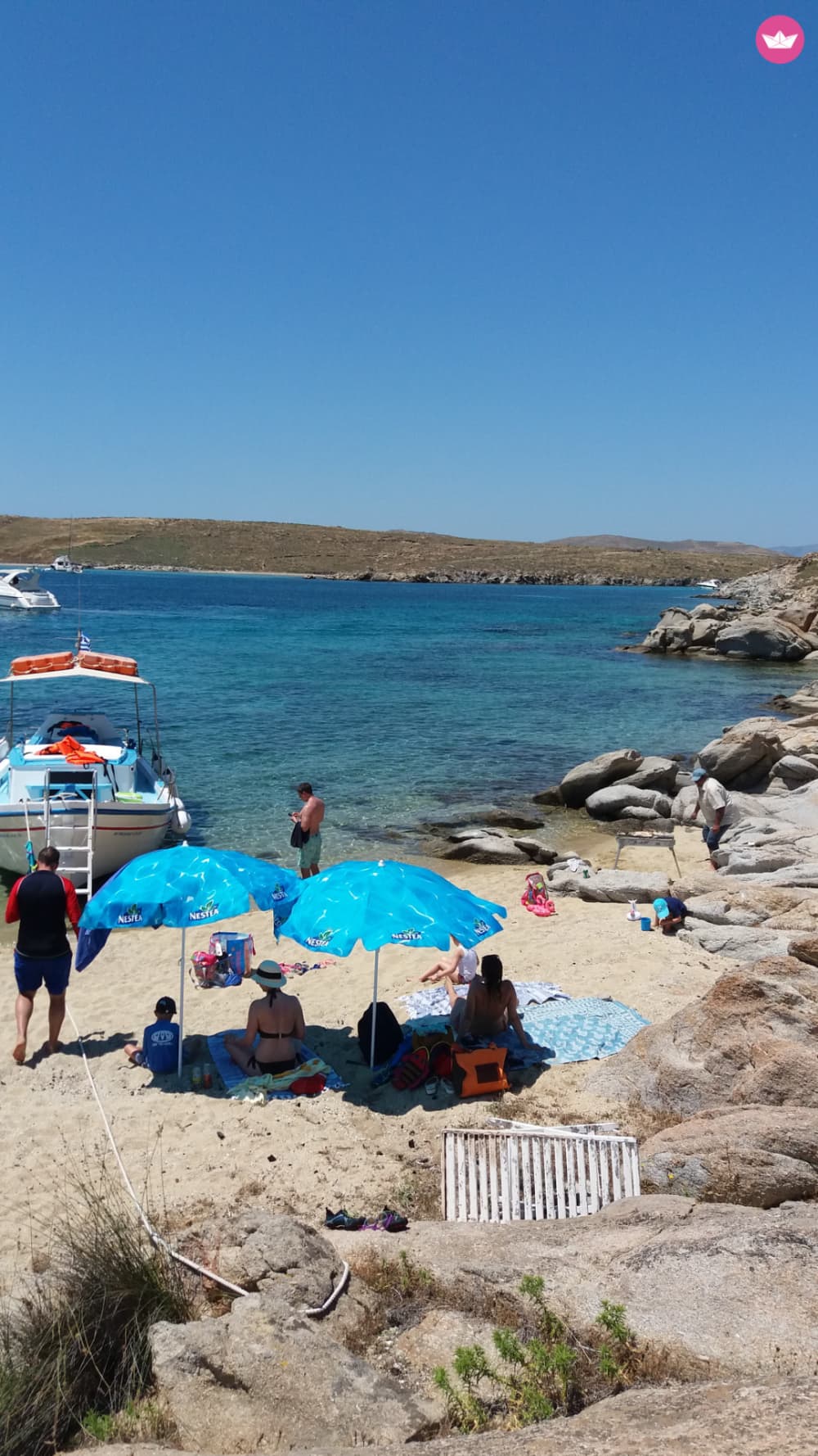 Круиз на целый день по Делосу и Рении с остановками для купания — Aegean Escape