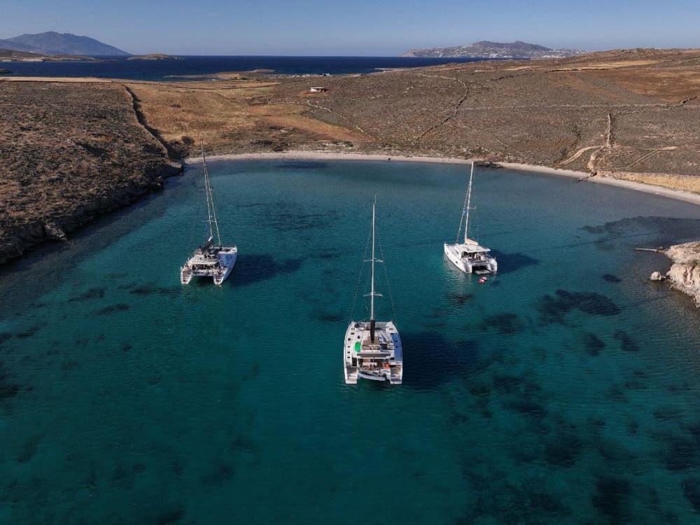 The Ultimate Chill : Private 5-hours Mykonos Catamaran Luxury Escape