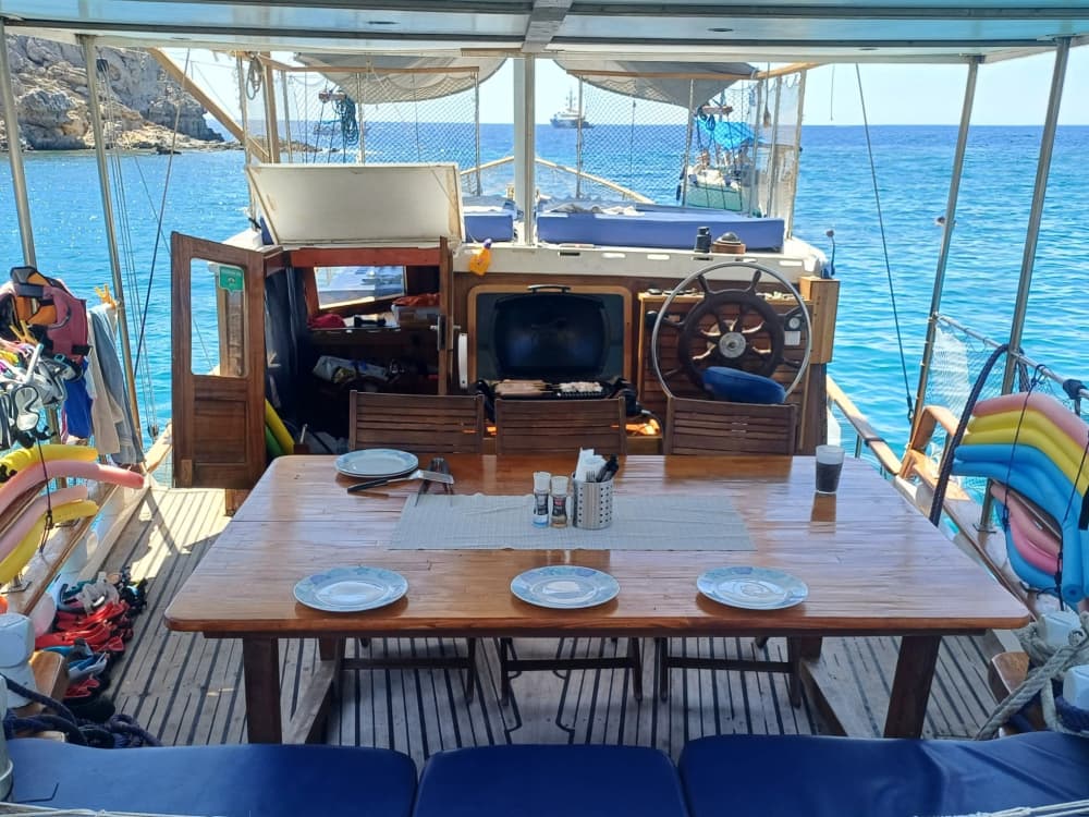 Vistas incomparáveis de Rodes: um dia de classe mundial num gulet.