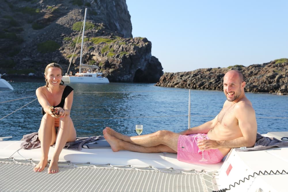Catamaran Private Day Cruise in Santorini (5 hours)
