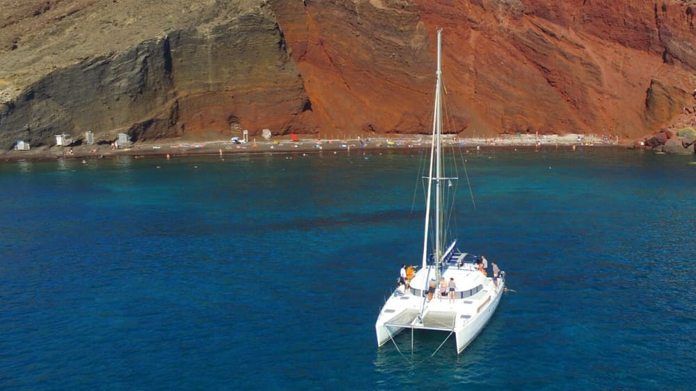 Catamaran Private Sunset Cruise in Santorini (5 hours)
