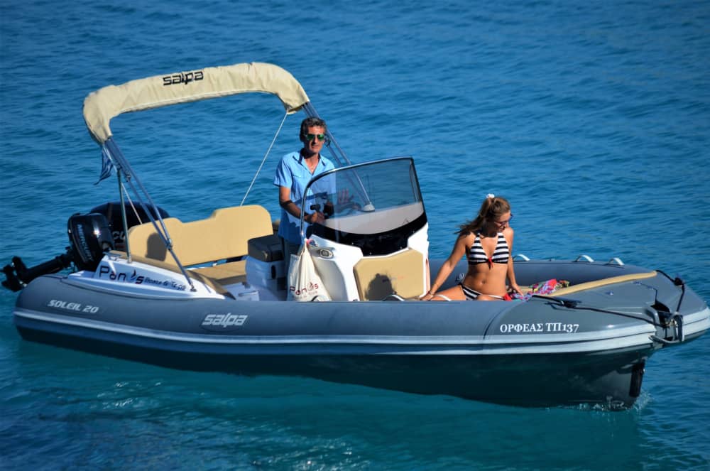 White, blue, and divine: A full day on a motorboat