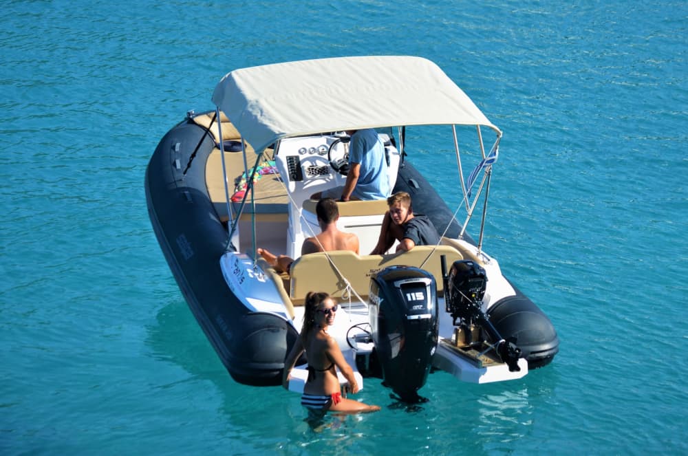 White, blue, and divine: A full day on a motorboat