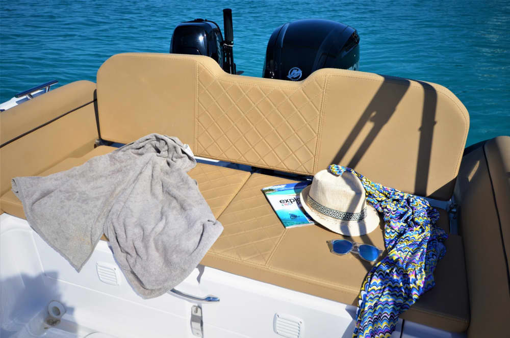 White, blue, and divine: A full day on a motorboat