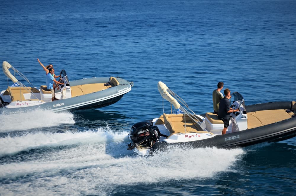 White, blue, and divine: A full day on a motorboat