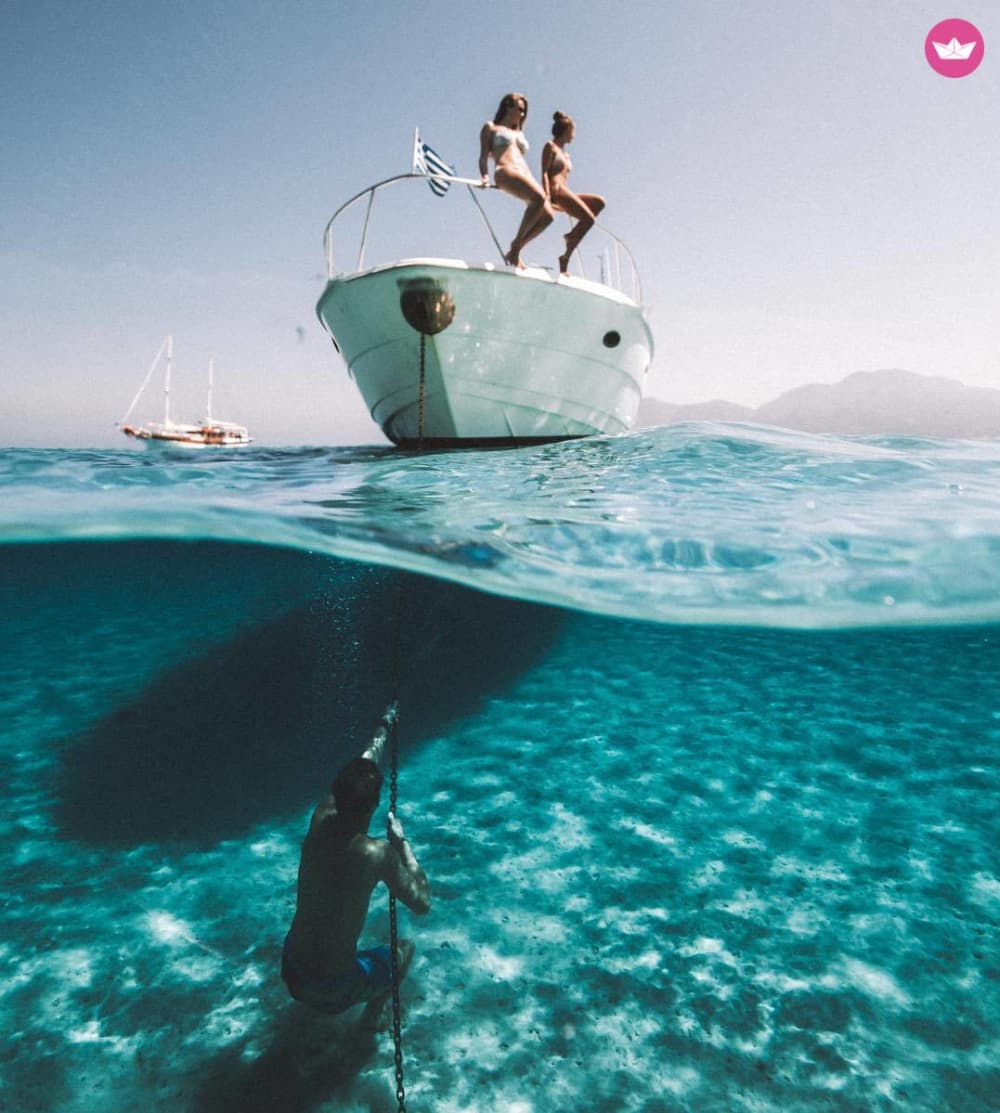 Medio día de felicidad en el Egeo: nadar y relajarse en la isla Gyali