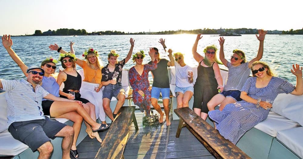 Geniet van een hele dag op een woonboot in Helsinki.