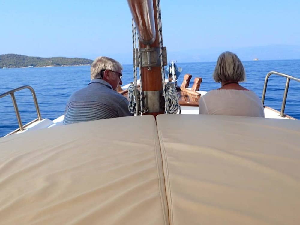 Enjoy a half-day Odyssey around Porto Cheli on a motorboat