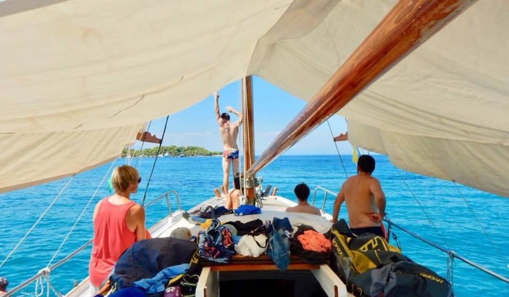 Enjoy a half-day Odyssey around Porto Cheli on a motorboat