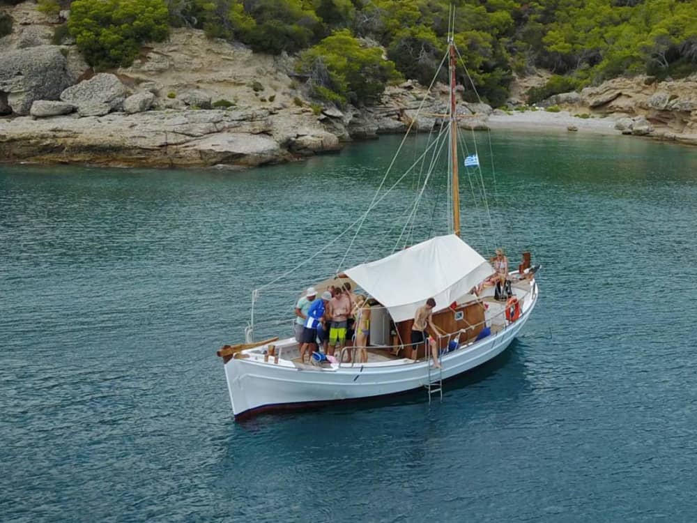 Enjoy a half-day Odyssey around Porto Cheli on a motorboat