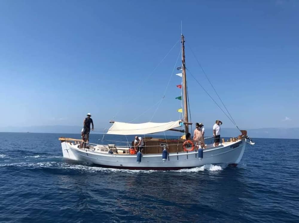Enjoy a half-day Odyssey around Porto Cheli on a motorboat