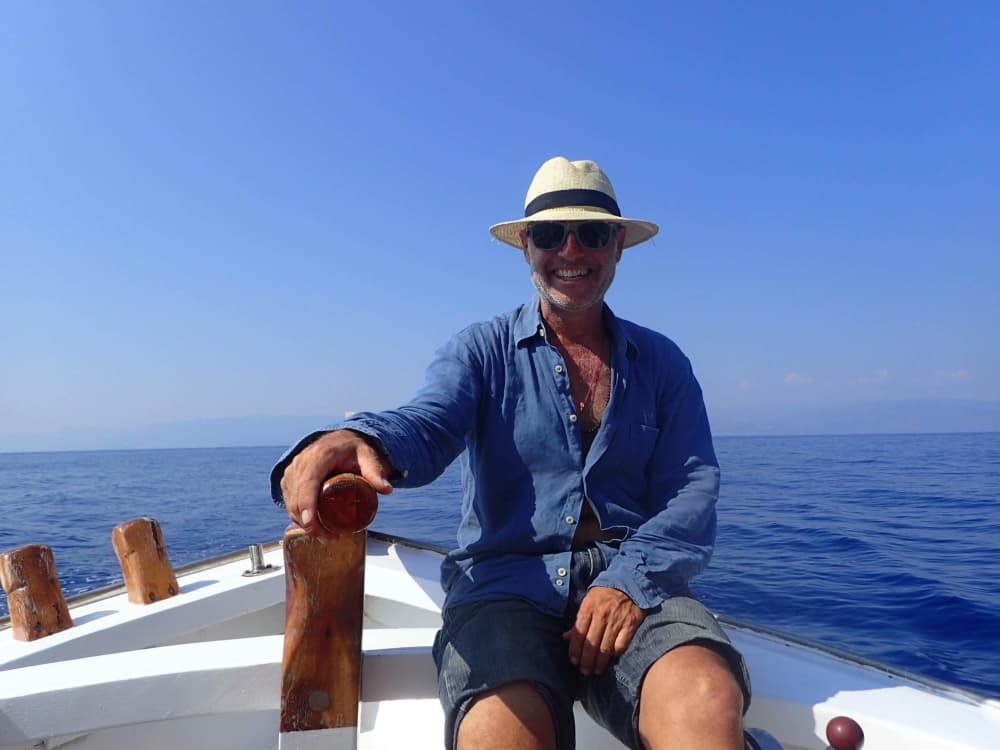 Enjoy a half-day Odyssey around Porto Cheli on a motorboat