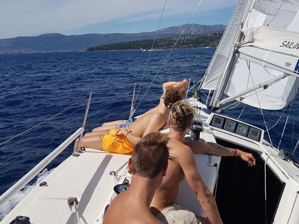 Halvdags seglings- och snorkeläventyr: Čiovo, Gamla stan, Kasjuni