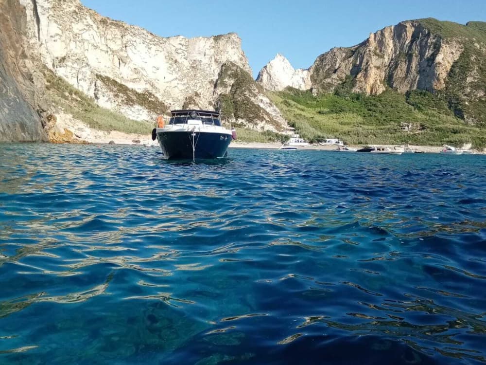 One day in Porto Badino on a motorboat