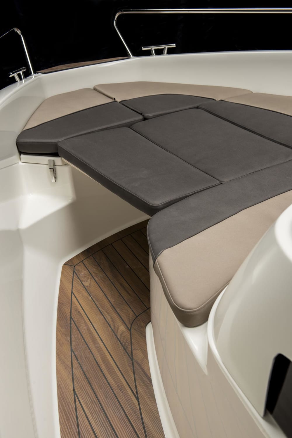 Um dia em Sukošan, num barco a motor.