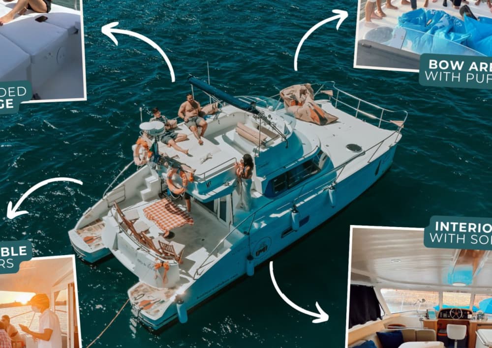 Excursion privée de 6 heures sur un catamaran exclusif à Lisbonne