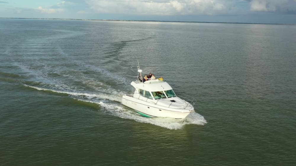 Een privé-motorboot voor een dag rond La Rochelle.