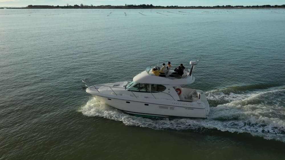 Een privé-motorboot voor een dag rond La Rochelle.