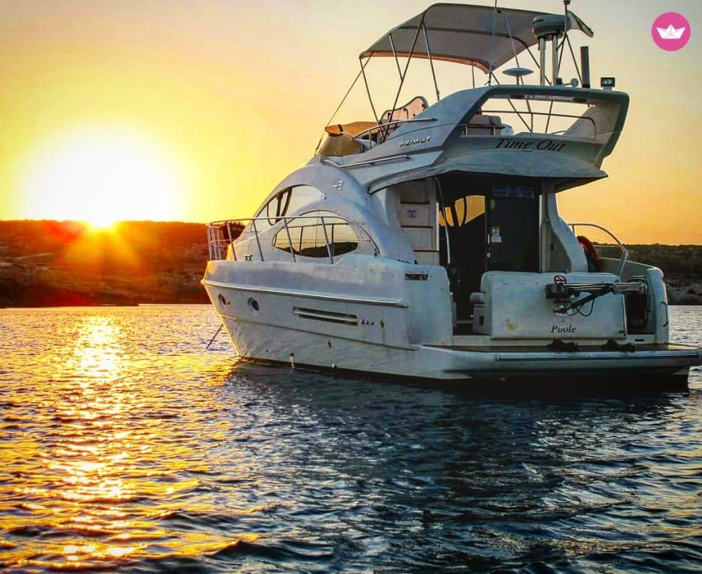 Explore Blue Lagoon with luxury Azimut 42