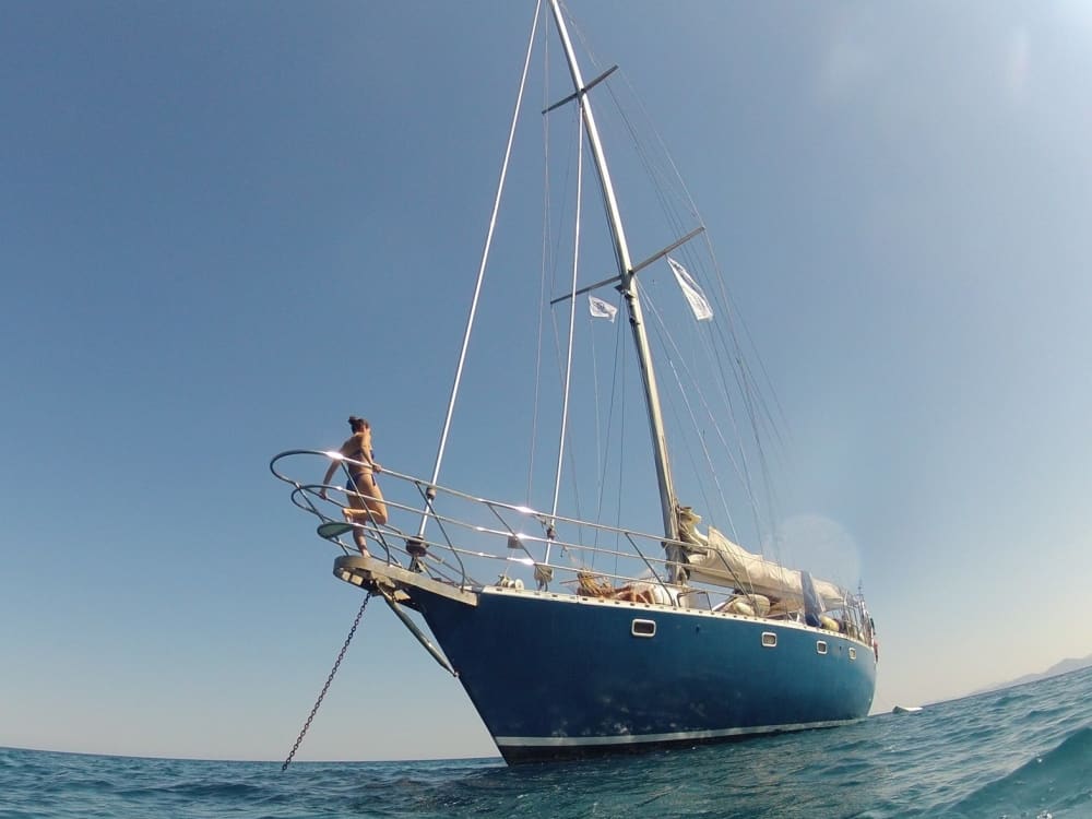 Spend a 9h sailing around Palaio Faliro on a sailboat