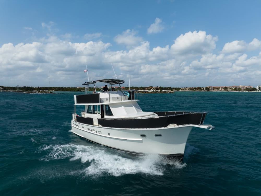 En heldag av magi i Puerto Aventuras på en motoryacht
