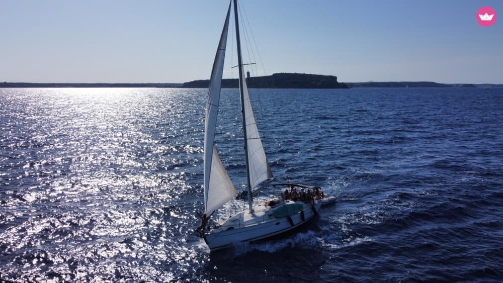 Sailing through the coves of Menorca