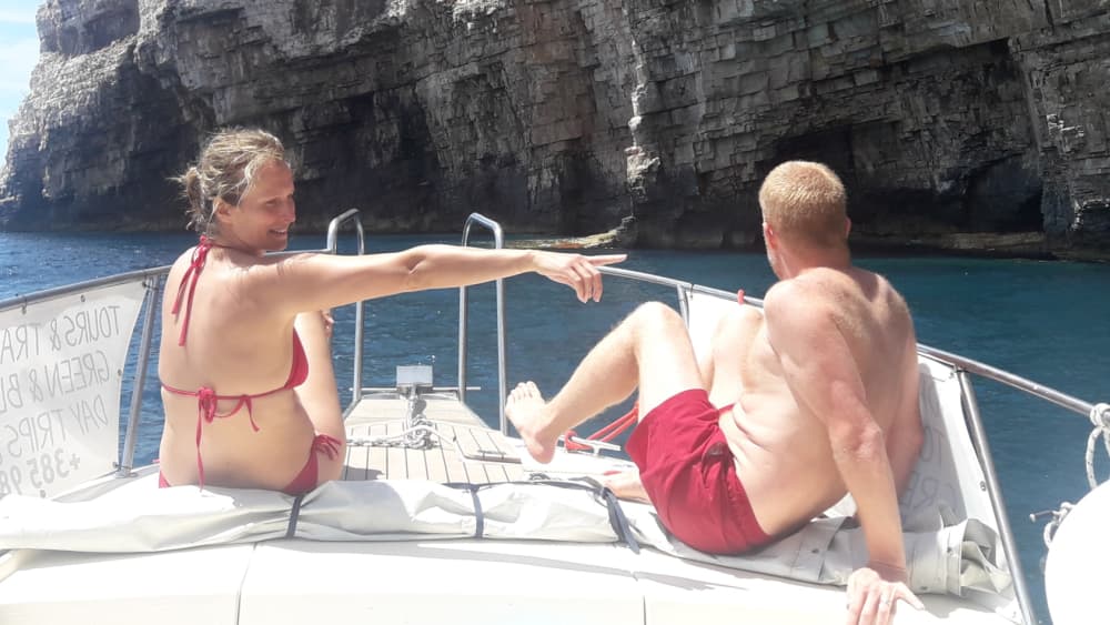 Private boat trip around Vis on a motorboat