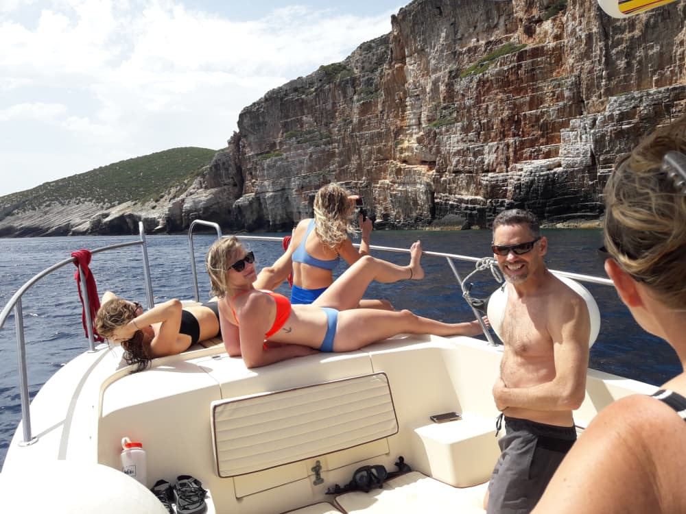 Private boat trip around Vis on a motorboat