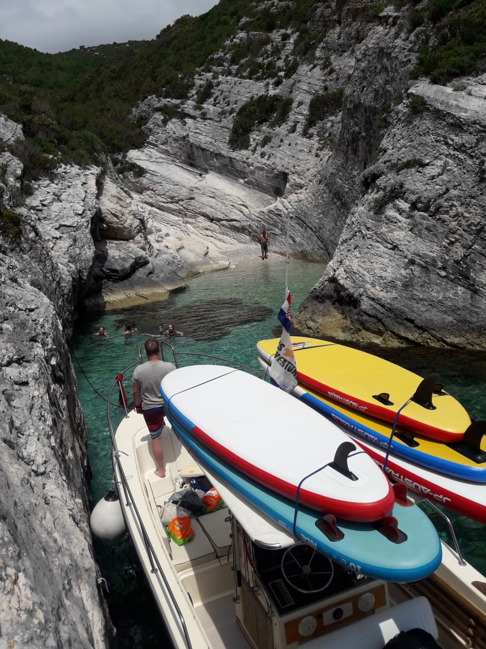Private boat trip around Vis on a motorboat