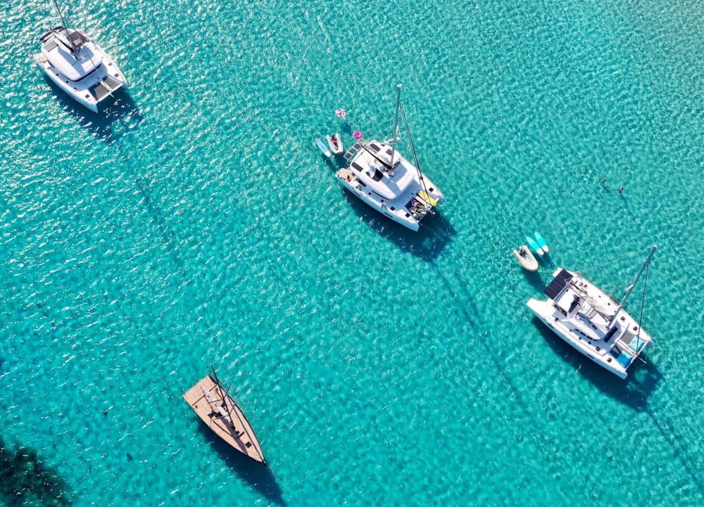 Goditi un'intera giornata su un catamarano a Bonifacio