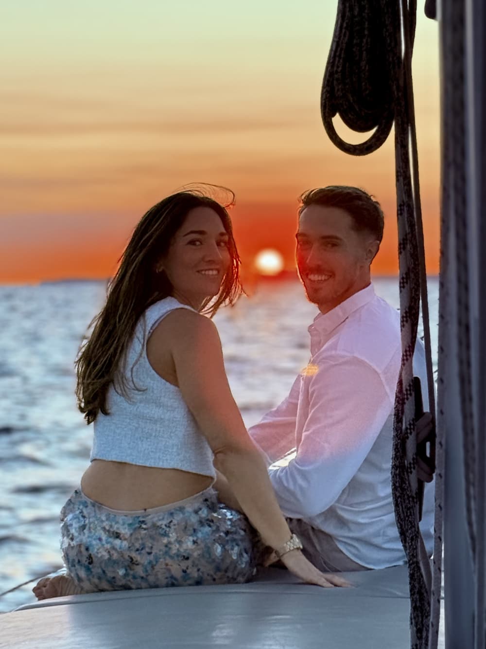 Excursão privada ao pôr do sol em um veleiro