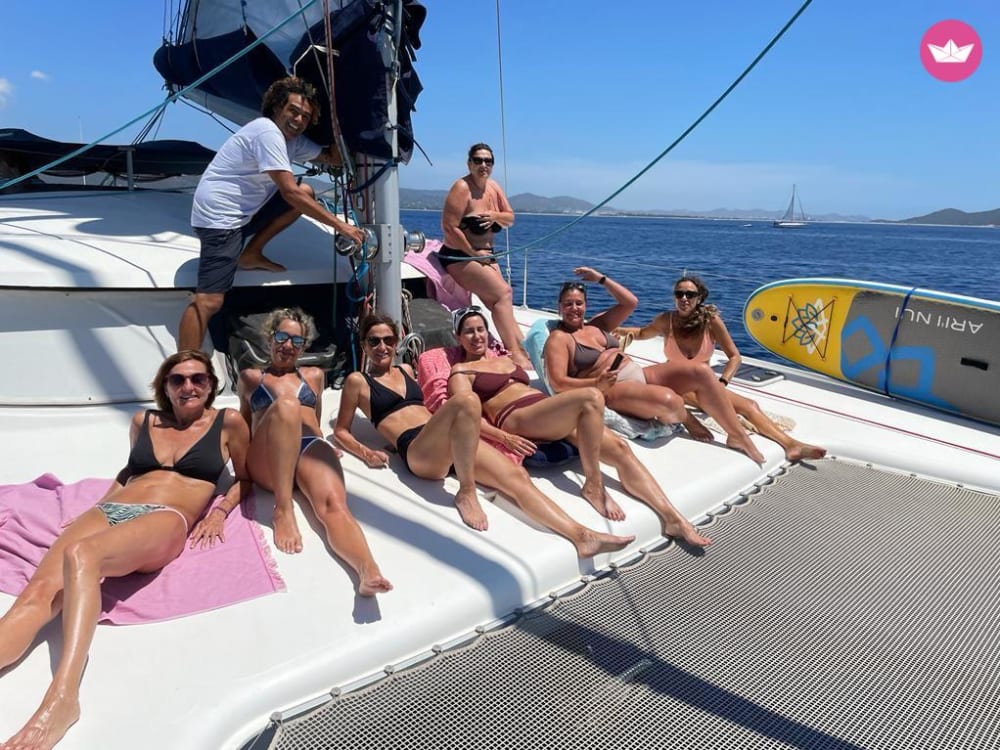 Location de catamaran à la journée à Ibiza : baignade, navigation et détente