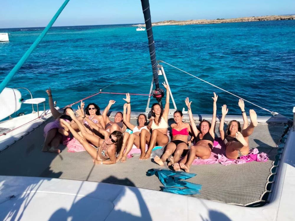 Catamaran rental for a day in Ibiza: Swim, sail and relax