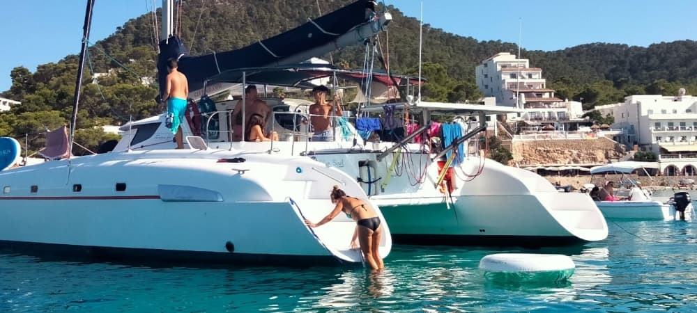 Catamaran rental for a day in Ibiza: Swim, sail and relax