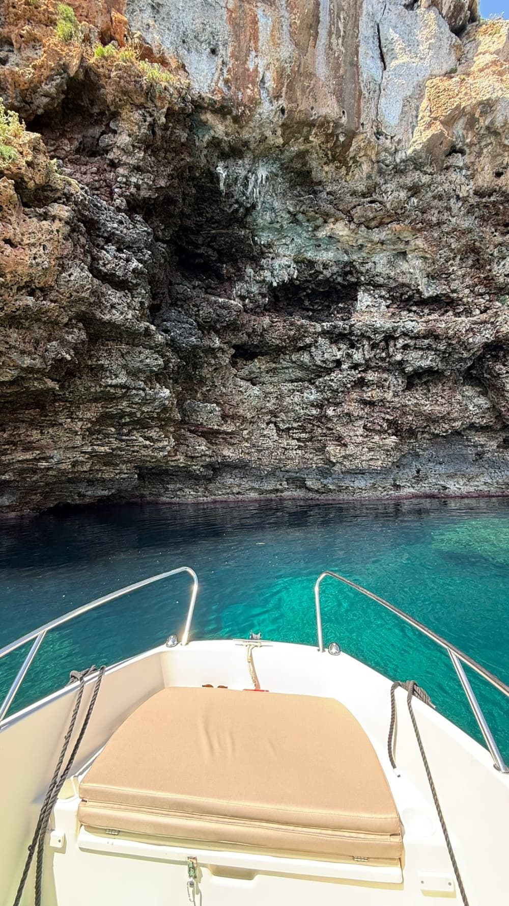 Private boat trip visiting the caves.