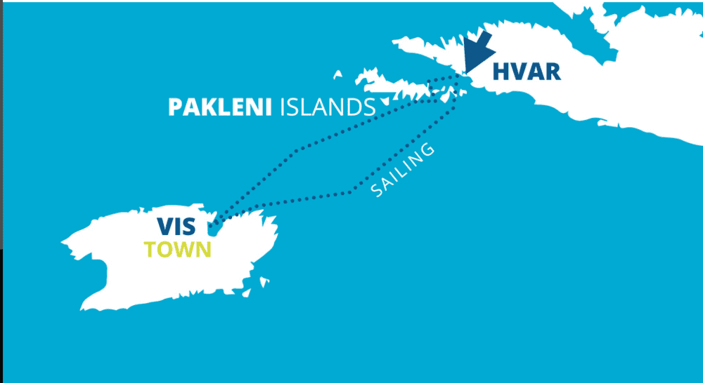 Une journée complète de pure navigation et d'aventure vers l'île de Vis - 10h