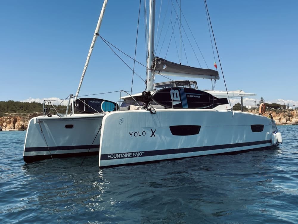 Portimão: Półdniowy katamaran premium