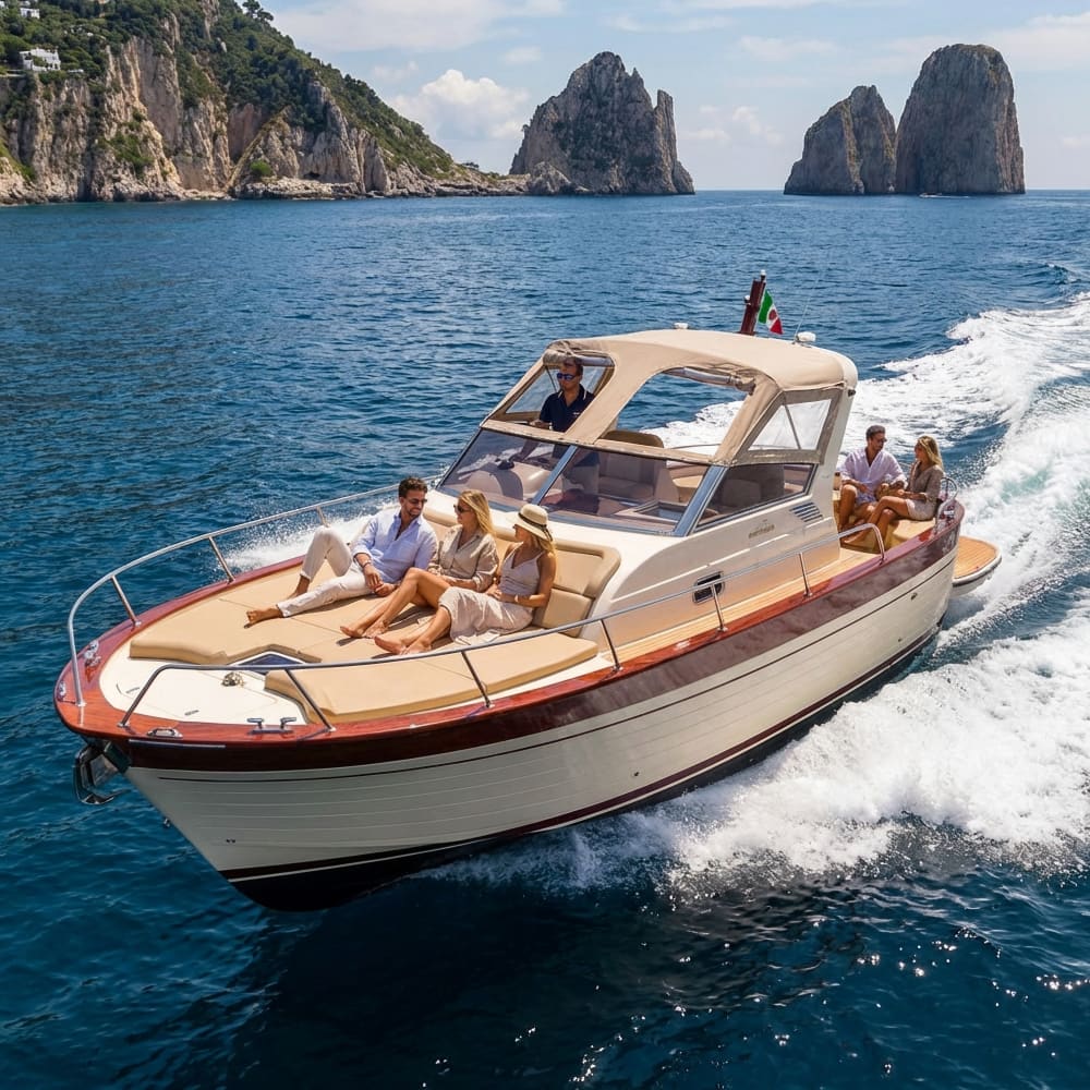 Capri: Private Bootstour mit Grotten, Faraglioni & Schwimmen
