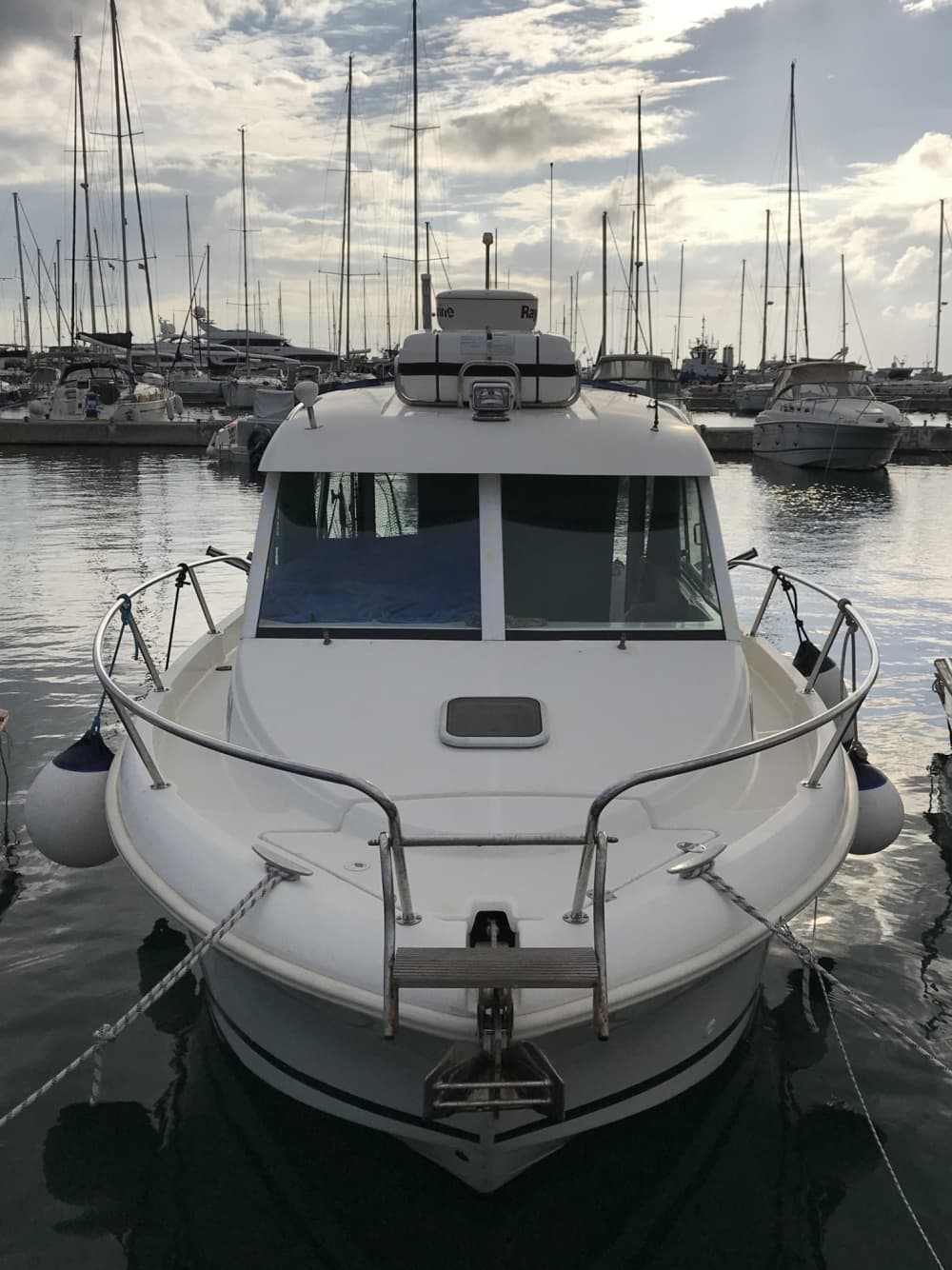 Private boat trip around Bar on a motorboat