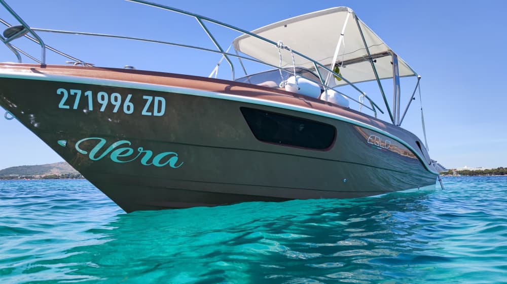 One day in Zadar on a motorboat