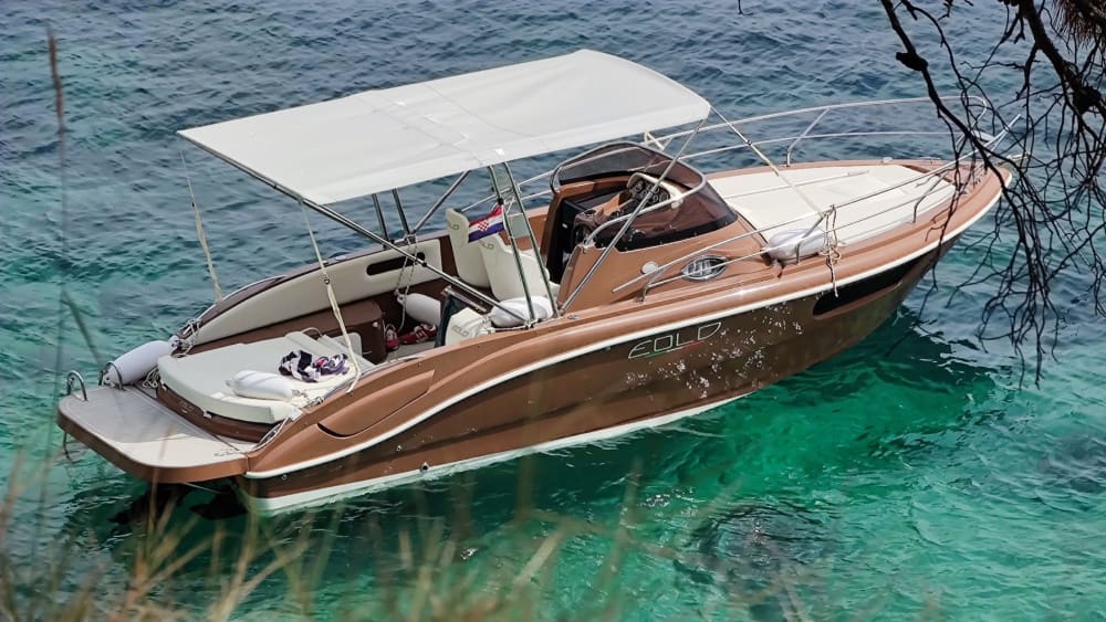 One day in Zadar on a motorboat