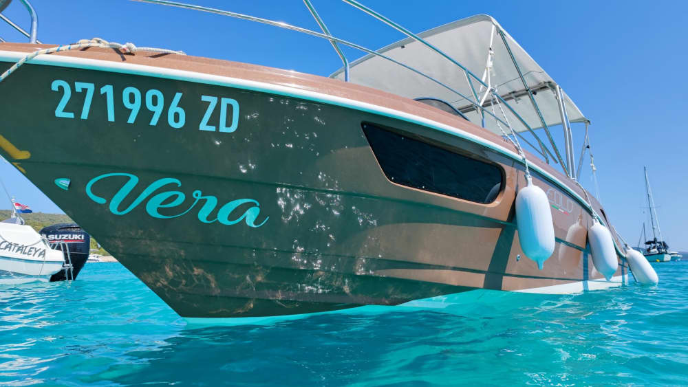 One day in Zadar on a motorboat