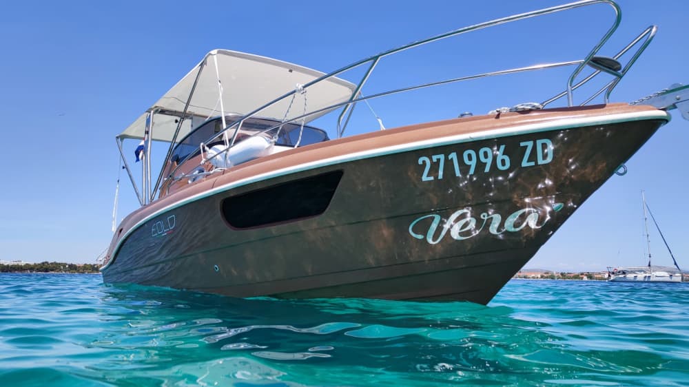 One day in Zadar on a motorboat