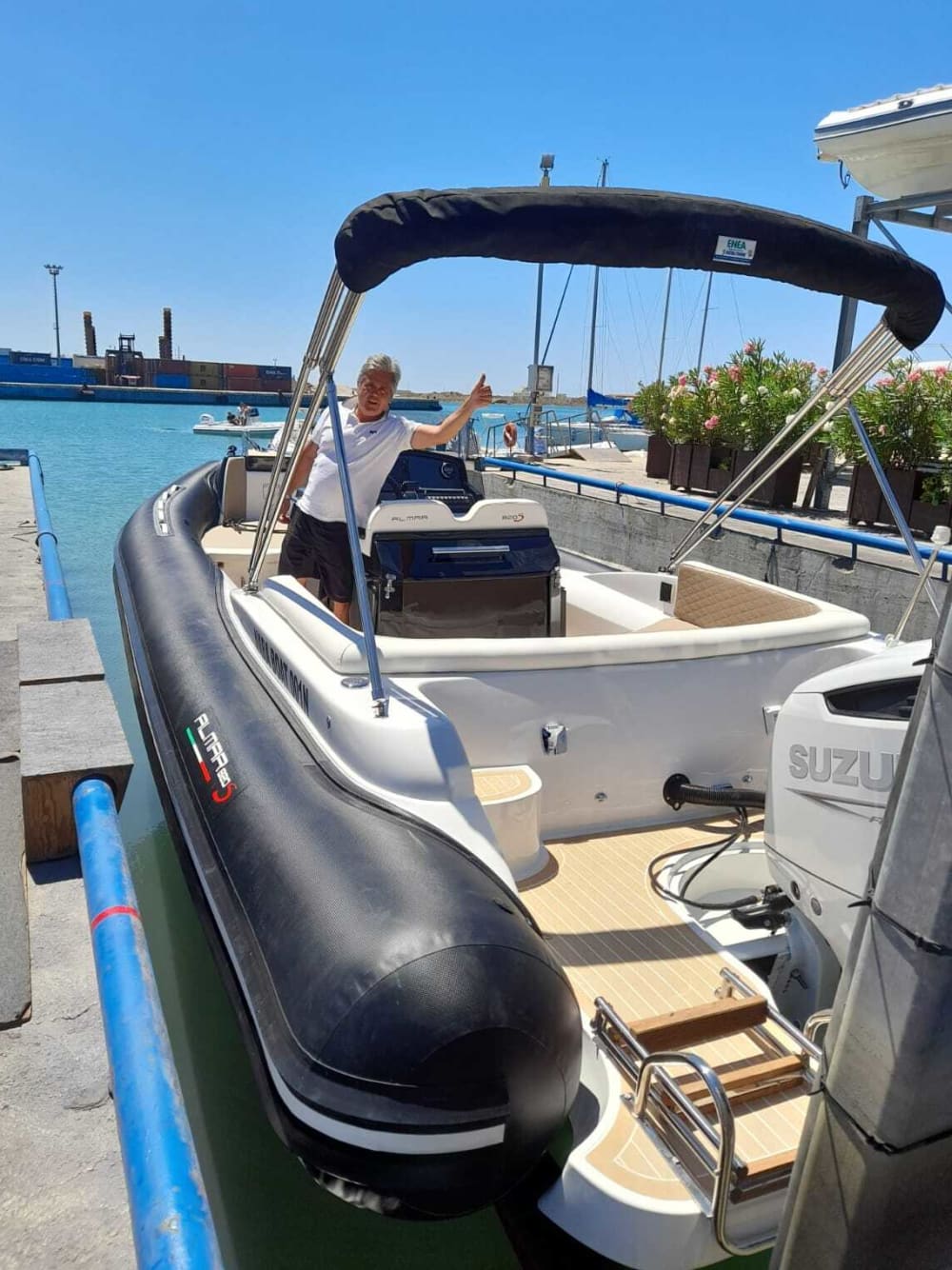 One day in Trapani on a motorboat