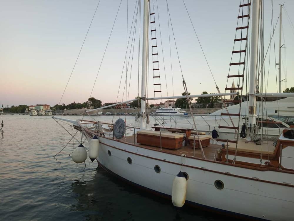 9h of sailing along the coast of Zadar