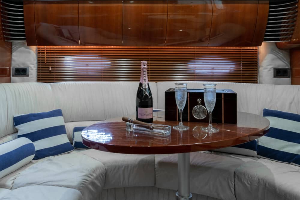 White, blue, and divine: A full day on a motor yacht