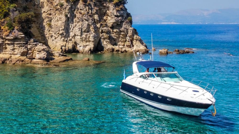 White, blue, and divine: A full day on a motor yacht