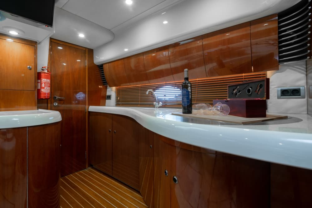 White, blue, and divine: A full day on a motor yacht
